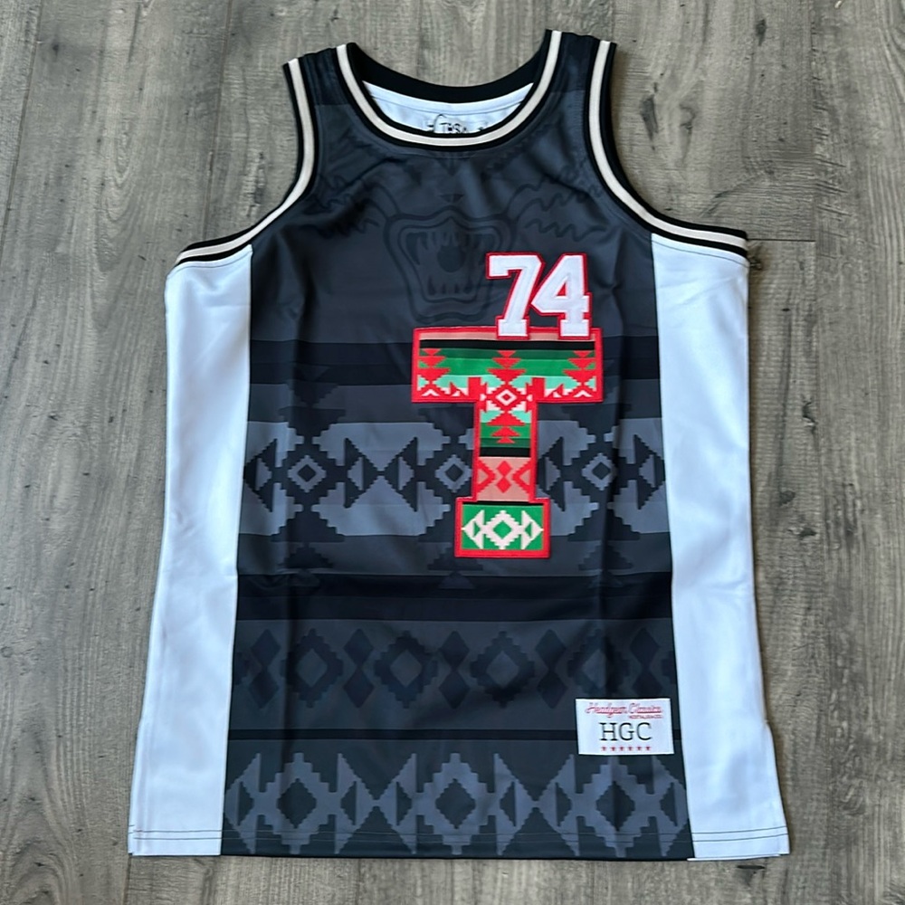 TISA by Headgear Classics tribal basketball jersey NWT